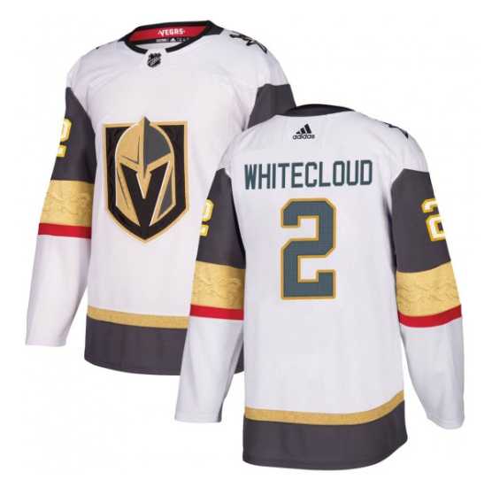 Mens Vegas Golden Knights #2 Zach Whitecloud White Stitched Jersey Dzhi->vegas golden knights->NHL Jersey